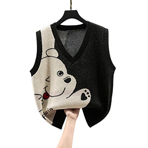 Chaleco de punto de otoño e invierno estilo suelto para hombre y mujer 2