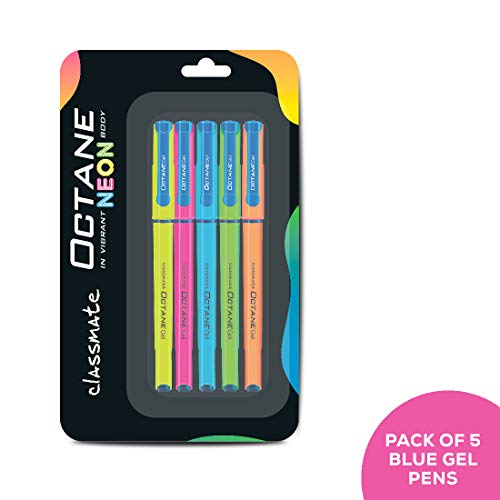 Image of Classmate Pulse 6 Spiral Notebook - 240 mm x 180 mm, Soft Cover, 300 Pages, Unruled Octane Neon, Pack of 5