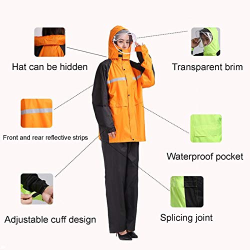 Traje impermeable con capucha para hombre y mujer miniatura 5