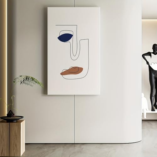 Tableau abstrait moderne 50x70 cm toile minimaliste salon - 6