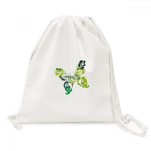 Sac à dos cordon pour voyage et sorties urbaines papillon vert