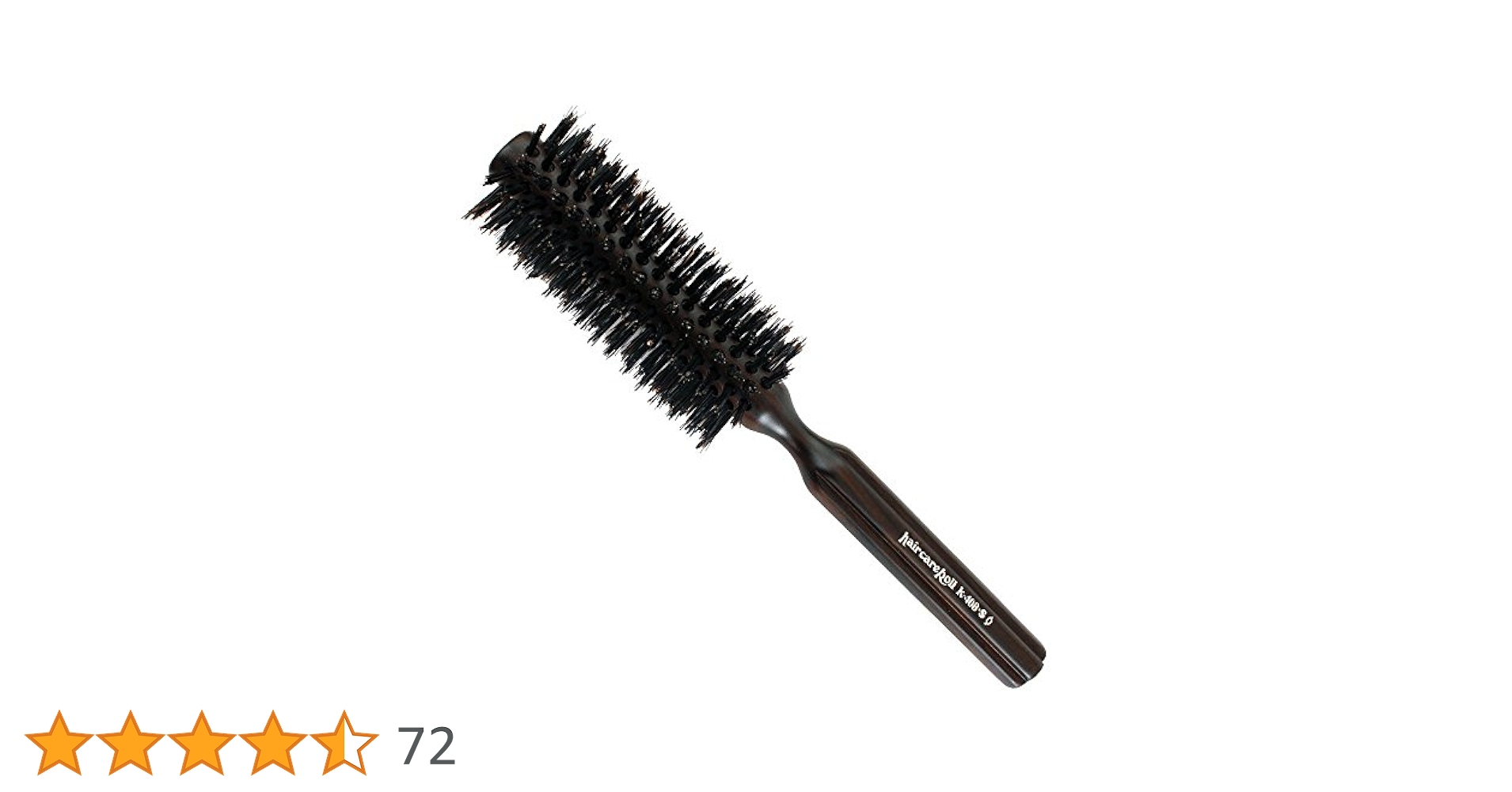 Amazon | ホンゴ ヘアケアロールブラシ ヘアブラシ 黒 1個 (x 1
