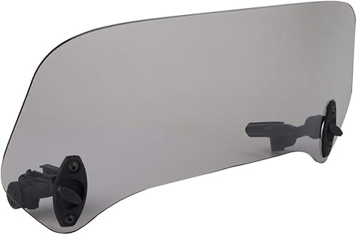 Miniatura 7 de Akozon Deflector de parabrisas, deflector universal para parabrisas de motocicleta, deflector de aire (pequeño ahumado)