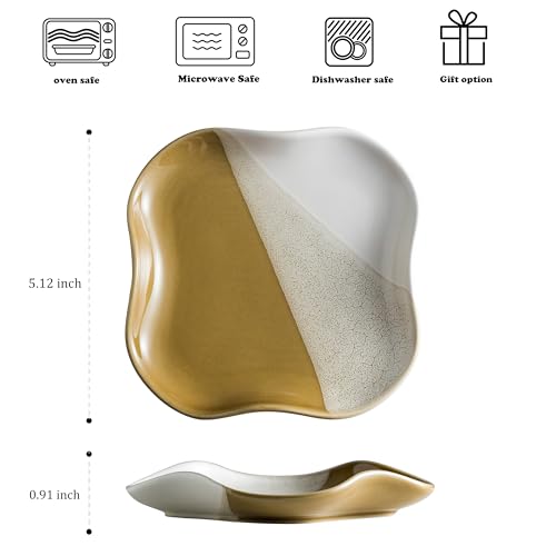 Image of Spoon Rest for Stove Top, 5.12 inch Spoon Holder for Kitchen Counter | Ceramic Cooking Spatula Holder, Large Coffee Spoon Rest, Utensil Holder for Spoons, Ladles or Tong, Non-Stick Teaspoon Rest