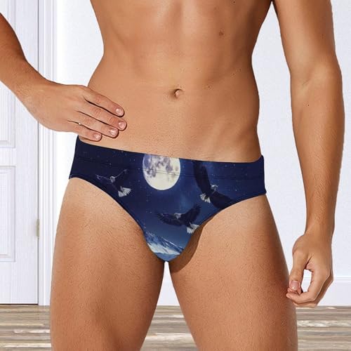 Bald Ea-gles Mens Swim Briefs Quick Dry Swim Trunk Bikini Underwear Swimsuit4