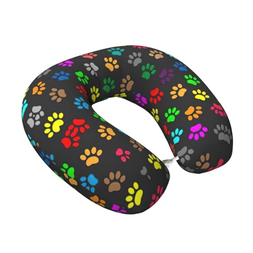 Almohada de Viaje para Cuello con Estampado de Patas de Perro miniatura 2