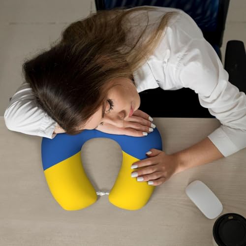Almohada de espuma viscoelástica cuello en U cómoda lavable miniatura 6