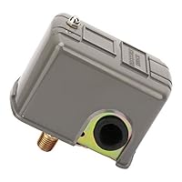 Jadeshay Wasserpumpe Druckschalter, 0,8-5,0 Bar Druckschalter Wasserpumpe Einstellbare Doppelfeder Pole G1 / 4