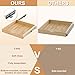 Menkxi 2 Set Pull out Tray Cabinet Organizer Wooden Pull Drawers storage Slide out Pantry Shelf for Base Cabinet Kitchen Gentle Close Fully Assembled Accessories(Wood Color,21'' X 21'' X 3'')