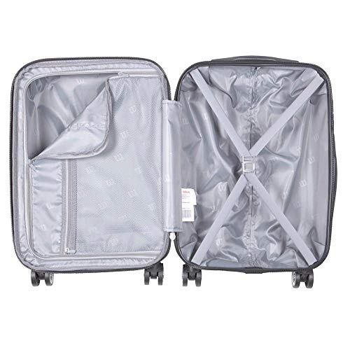 Mala de Bordo para Viagem em Abs Yins 21072 Rodas Removíveis Duplas Cadeado Integrado Tam Pp - Preto