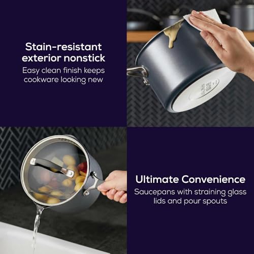 Circulon A1 Series with ScratchDefense Technology Nonstick Induction Cookware/Pots and Pans Set, 9 Piece, Graphite - Image 8