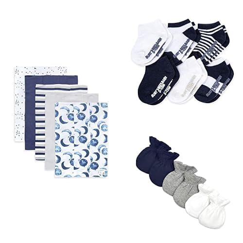 Bundle of Burt's Bees Baby Burp Cloths, 5Pack Extra