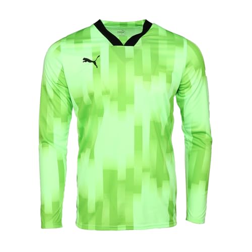 Maillot de football Puma Teamtarget vert manches longues respirant coupe homme