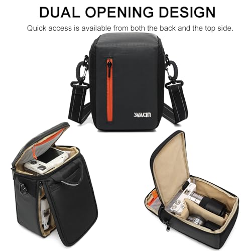 Bolso para cámara mirrorless con apertura dual y protección anti-impacto miniatura 2