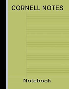 Cornell Notes Notebook: Note Taking Paper - Green