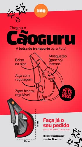 Tubline Bolsa Sling Cãoguru P/Pets Até 8Kg