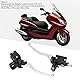 KIMISS Universelles Motorrad Lenker Hauptbremszylinder Kupplungshebel 2 Stück 7/8 Zoll Bremskupplungspumpenhebel Links Rechts Ersatz für Majesty Cruiser Scooter T2 T3 T5 T8