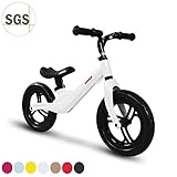 LIGERO Y PROTECTOR: La bicicleta sin pedales está hecha de aleación de magnesio, pesa solo 4.8 libras, lo suficientemente resistente como para soportar hasta 70 libras. Ofrece un control sin esfuerzo y genera confianza en los corredores más pequeños, sin importar el terreno que elijan, ideal para que los niños comiencen a entrenar.