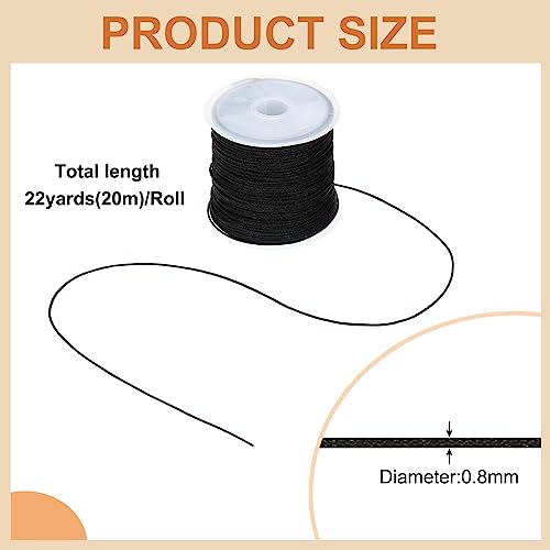 PATIKIL 31Rolls 0.8mm Nylon String Cord, 678 Yards Beading Thread for Bracelet Making Braided Bracelets, Beading, Necklaces - Image 2