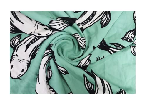 Tissu en coton doux artisanal SANGAM imprimé floral de qualité supérieure pour couture