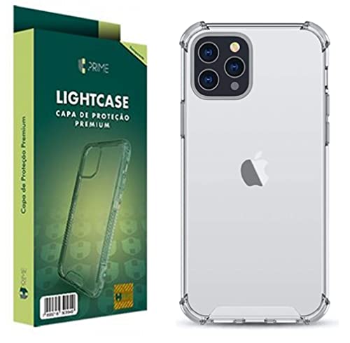 Capa Capinha HPrime LightCase Top Transparente iPhone 12 com tela de 6.1
