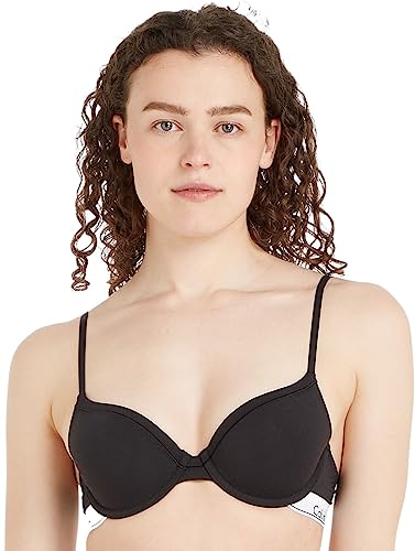 Calvin Klein Damen Contour BH mit Bügel, Schwarz (Black), 75B (34B)