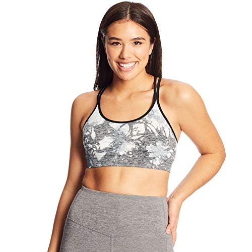 C9 Champion Women's Seamless Tie Dye Cami Bra, Ebony/Military Blue, XXL - Image 3
