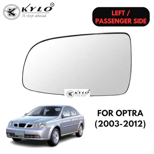 Image of Kylo Optra (2003-2012) Passenger Side (Left Side) Car Side Mirror Glass /Tukdi /Sub Mirror Plate