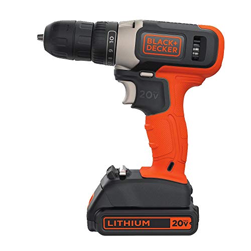 BLACK+DECKER 20V MAX Cordless Drill, Cordless (BCD702C1)