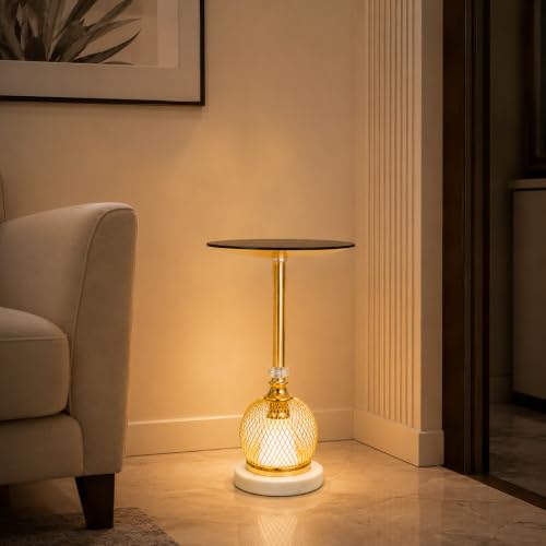 Image of Premium Decorative LED Floor Lamp & Glass Art Collection - Modern FlloNight Light - Unique Aesthetic Home Gift (Elvyn)
