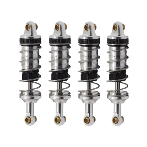 RC �J�[ �A�N�Z�T���[ For MJX For HYPER For GO 14301 14302 1/14 RC�J�[�A�b�v�O���[�h�A�N�Z�T���[ �t�����g���A���^�������V���b�N�A�u�\�[�o�[ �����猊�܂�60mm(Silver)