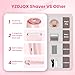 YZDJQX Bikini Trimmer for Women-2 in 1 Dual Head Electric Razors,IPX7 Waterproof Bikini Electric Shaver,Dry & Wet Use Painless Bikini Shaver,Pubic Hair Trimmer for Private Area & Body Hair, Pink