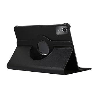 Printme Rotating Case for Lenovo Tab m11, 11 inch - 360 Degree Rotating Protective Stand Cover with Auto Sleep/Wake (Black)