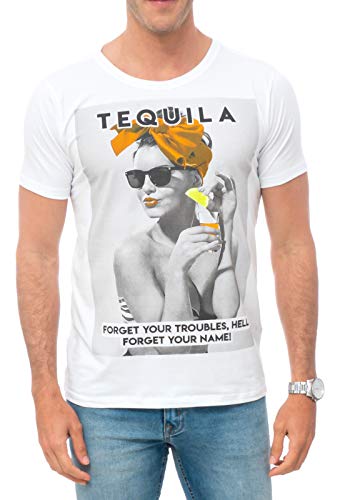 Red Feather Camiseta Forget Your Name Masculino, P, Branco