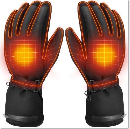 SUNB Rechargeable Electric Heated Gloves,Battery Powered Heating Gloves, ,Winter Outdoor Sport Riding Cycling Hunting Fishing Ski Snow Warm Insulated Glove, Work up to 3-6 Hours