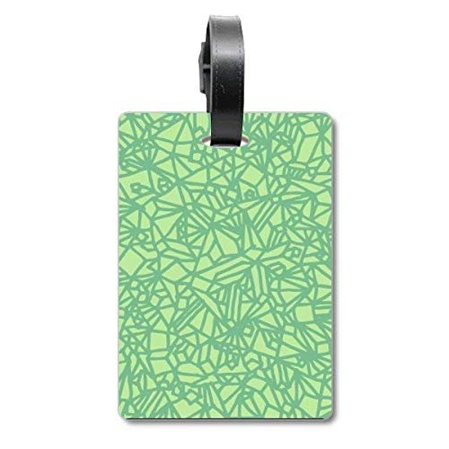 Étiquette d identification valise Green Patterns pour éviter la perte de sac au terminal aéroport