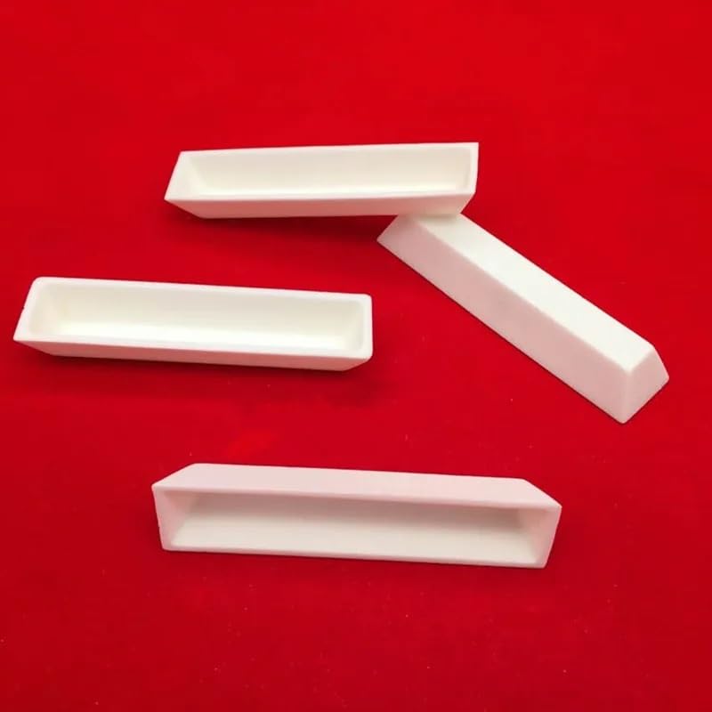 Crisol de laboratorio Al2O3 cerámico trapezoidal denso para fusión precisa 5