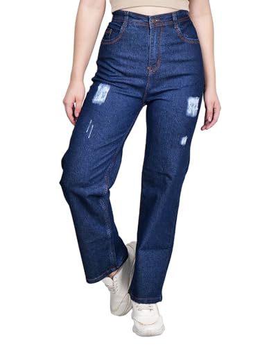 Image of Women's Reguler Fit Modern Regular High Rise Strechable Solid Clean Look Jeans- Dark Grey
