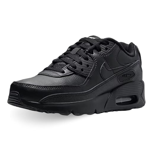 Nike Air Max 90 LTR Big Kids’ Shoes (CD6864-028, Black/Black/White/Black)