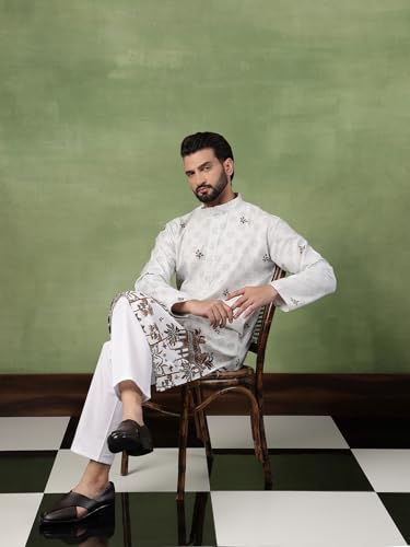 Image of SOJANYA (Since 1958 Men's Cotton Daman Printed Kurta With Pyjama