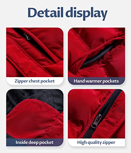 Image of Men's Puffer Jacket Waterproof Winter Parka jacket Warm Thicken Ski Coat