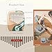 ILWHE Kalimba Thumb Piano, 17 Keys Wood Finger Piano with Carrying Case, Blue Whale Design (Small)