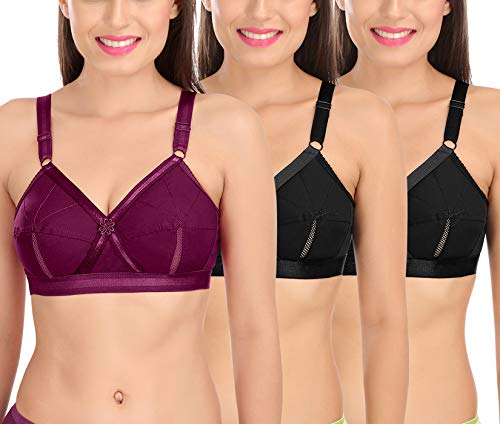 Image of SONA Perfecto Plus Size Cotton Bra for Woman Full Coverage Pack of 1