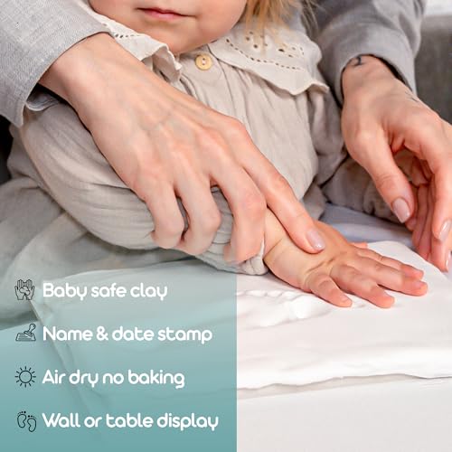 Baby-Footprint-Kit-with-LED-Night-Light-Baby-Hand-and-Footprint-Newborn-Footprint-Baby-Shower-Gifts-Newborn-Essentials-Baby-Registry-Search-Keepsake-Frame-Nursery-Decor-New-Size-XL Baby Footprint Kit with LED Night Light Baby Hand and Footprint Newborn Footprint Baby Shower Gifts Newborn Essentials Baby Registry Search Keepsake Frame Nursery Decor New Size XL