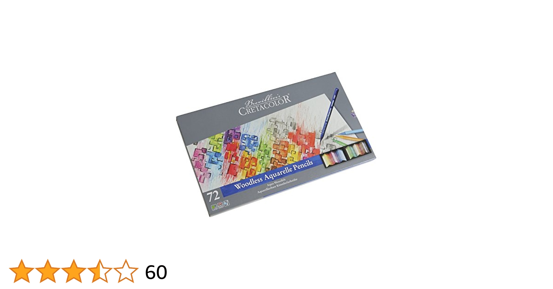 クレタカラー　全芯水彩色鉛筆　アクアモノリス　72色セット Amazon | クレタカラー 水彩色鉛筆 アクアモノリス 72色セット