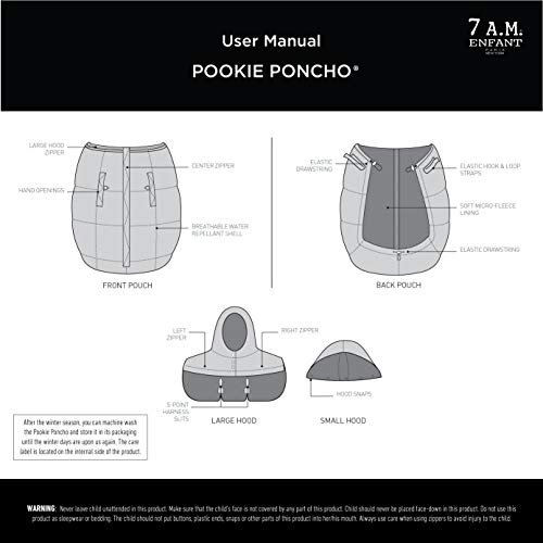 7 A.M. Enfant Pookie Poncho (Metallic Grey) - Thumbnail 6