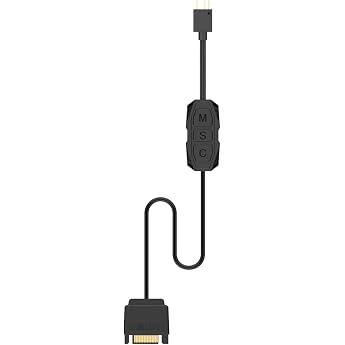 5V 3pin ARGB Controller for RGB Fans and Light Strips - SATA Power Supply for DIY Fans Light Strips Lighting Boards