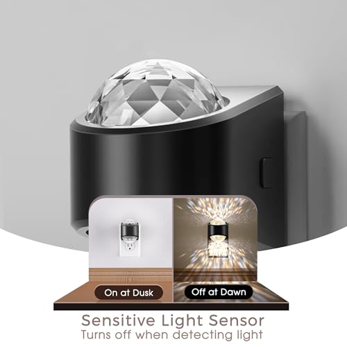 Briignite Night Light, Night Lights Plug into Wall, LED Projector Night Light, Soft White for Bedroom, Dimmable Brightness Dusk to Dawn Nightlight for Kids, Nursery, Bathroom, Home Decor, Gaming Room - Image 6