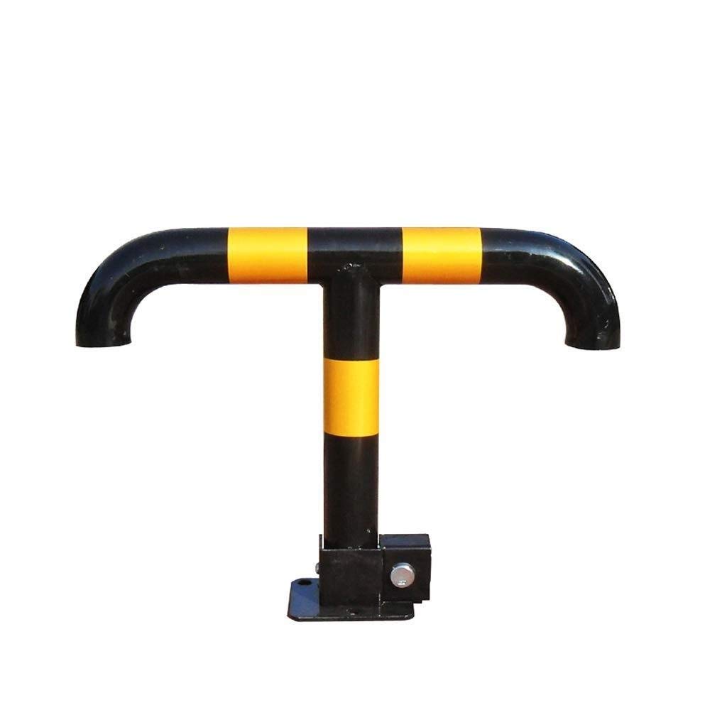 MOKLYF Parking Latch Parking Pile of Heavy Metal Bollards Parking Lock, Secure Parking Lane Interceptor T-Security Bollards, 55 * 40Cm Parking/Black (Black)