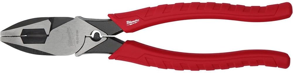 Milwaukee 48-22-6100 9 Inch Leverage Lineman Pliers w/ Crimper and Pipe Reaming Head Design